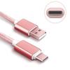 Câble USB Type C - Samsung - Galaxy S8/S9/S10 - 1M - Nylon Rose - Pratique et Esthétique