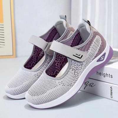 Туфли летние женские новые легкие и неглубокие горловины липучки мамские туфли женские туфли мягкие подошвы не устают