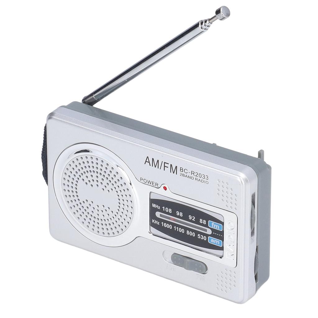 AM FM Radio Battery Power Supply Waterproof Plastic Material Portable Radio Receiver for Outdoor
