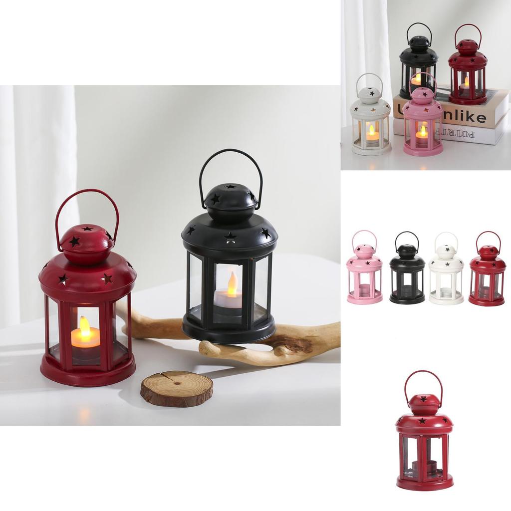 Hollow Star Iron Candle Stand For Party Decorations And Romantic Home Accents