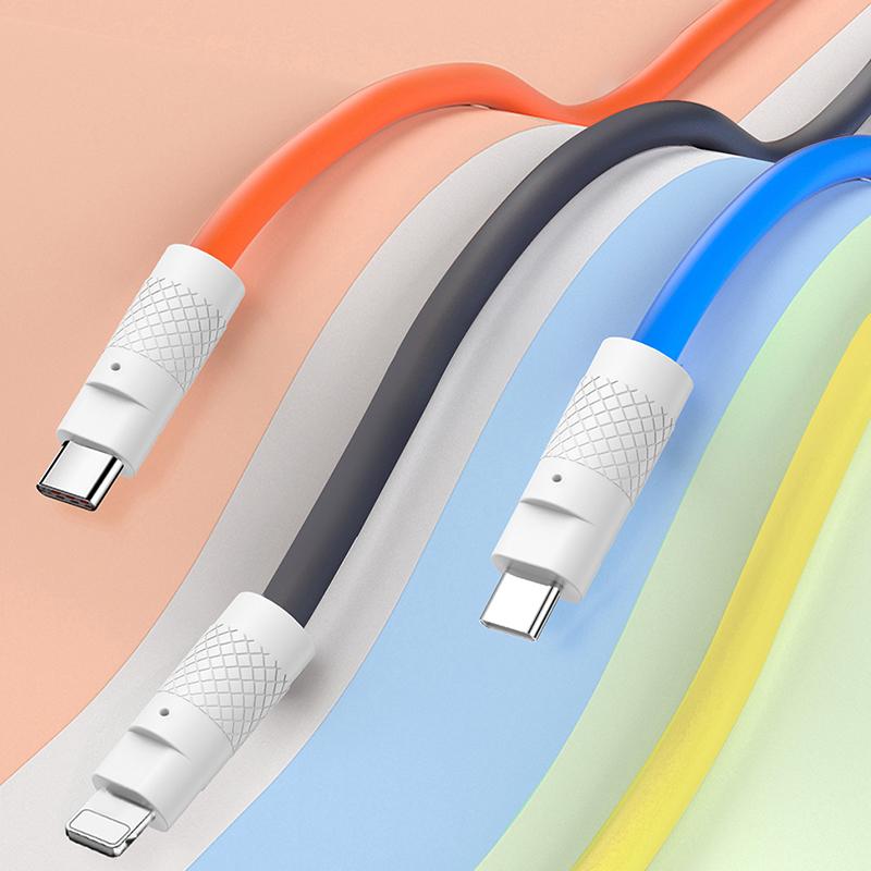 VAORLO 6A Кабель для быстрой зарядки USB-кабель для передачи данных для Micro Typoe-C Lightning Super Charge с органайзером для кабеля