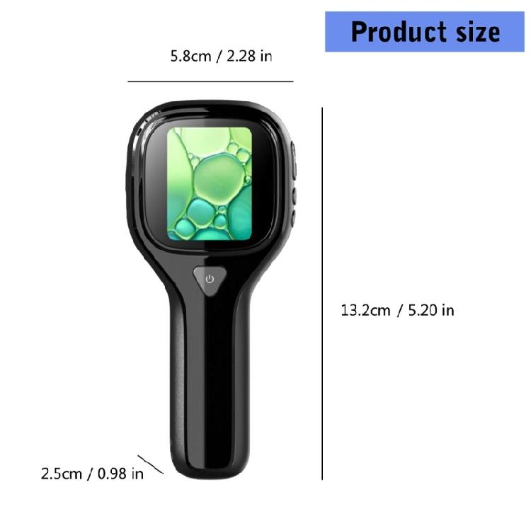 Lightweight Digital Magnifiers 2inch Display Handheld Microscope Miniature Inspection Scope for Gemstones Coin Devotee