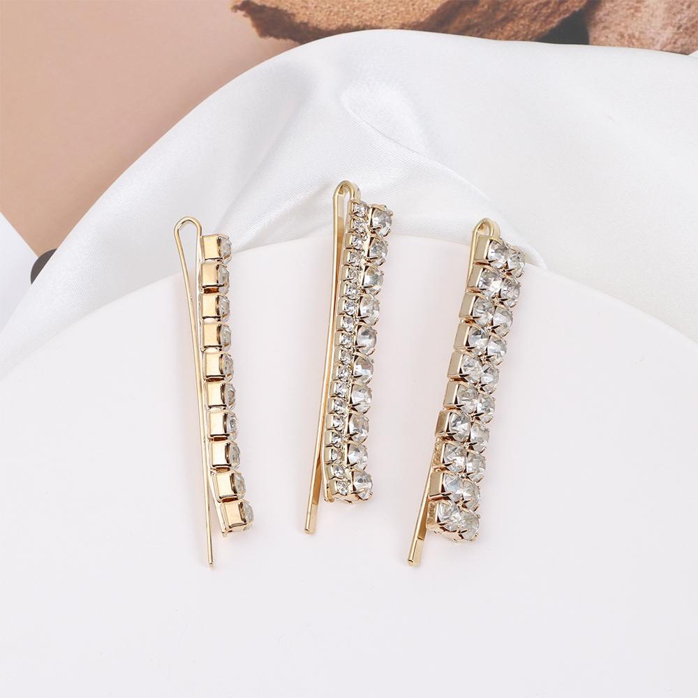 Bingbing Diamondl Hairgrip Shining Crystal Barrettes Hair Clips Set Rhinestones Hairpins