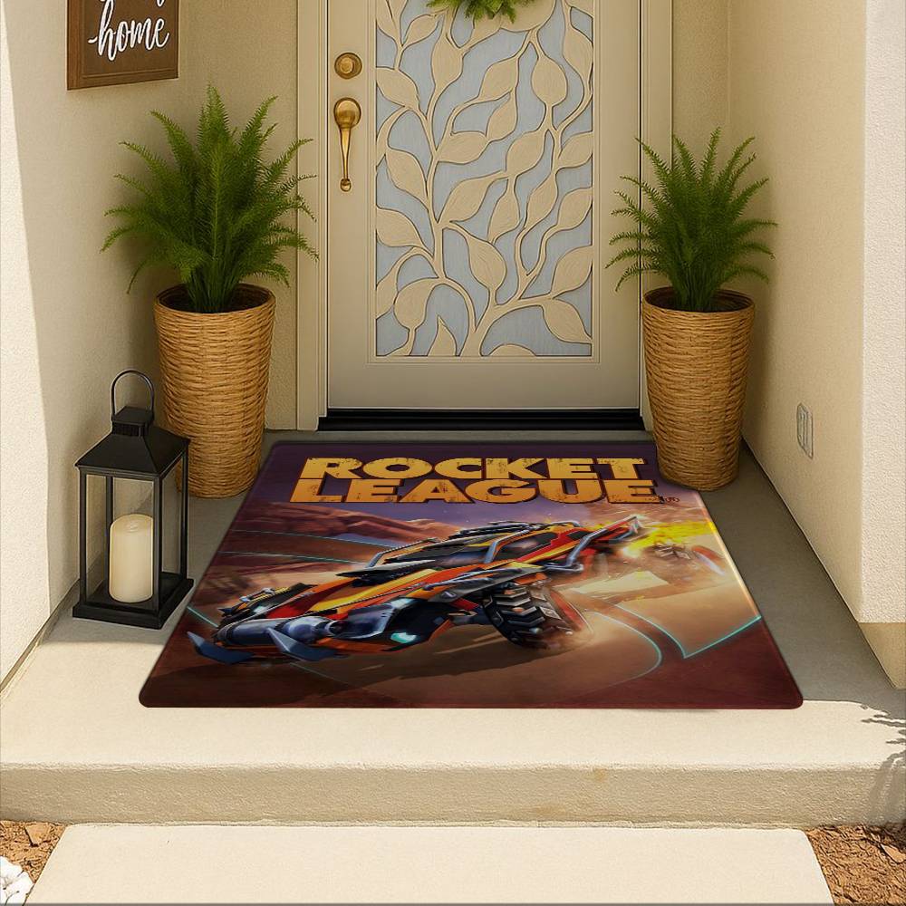Rocket League Game Floor Mat Rectangle Anti-slip Home Soft Badmat Front Door Indoor Outdoor Mat Welcome Doormat