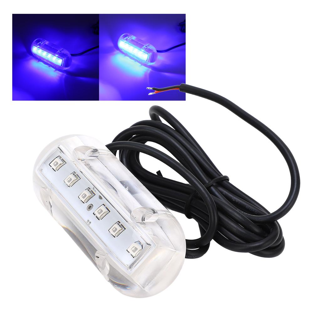 Blue LED Underwater Light IP68 Waterproof Marine Lighting Lamp for Boat Yacht DC12V 1.1W 18LM