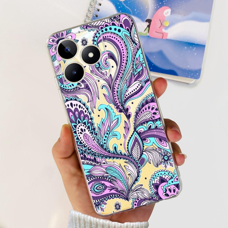 Чехол для Realme Note 50 RMX3834 Милый Кот Расписной Чехол Мягкий Силиконовый Чехол для Телефона Для Realme Note 50 Note50 Задняя Крышка 6.74'' Сумки
