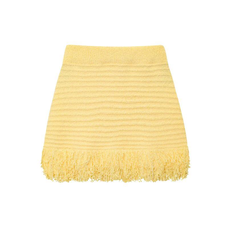 Araltay New Arrival Fashion Style Women's Tassel Plaid Knitting Outwear Short Skirt 4331023 4331005