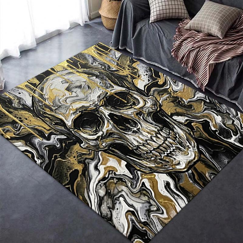2025 New Skull Carpet Rug for Living Room Bedroom Home Sofa Decoration,Kids play Non-slip Floor Mat53