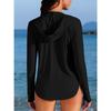 Charmleaks Женская Rash Guard UPF 50+ Защита от солнца Одежда на пуговицах SPF Толстовка с капюшоном Пляжные рубашки