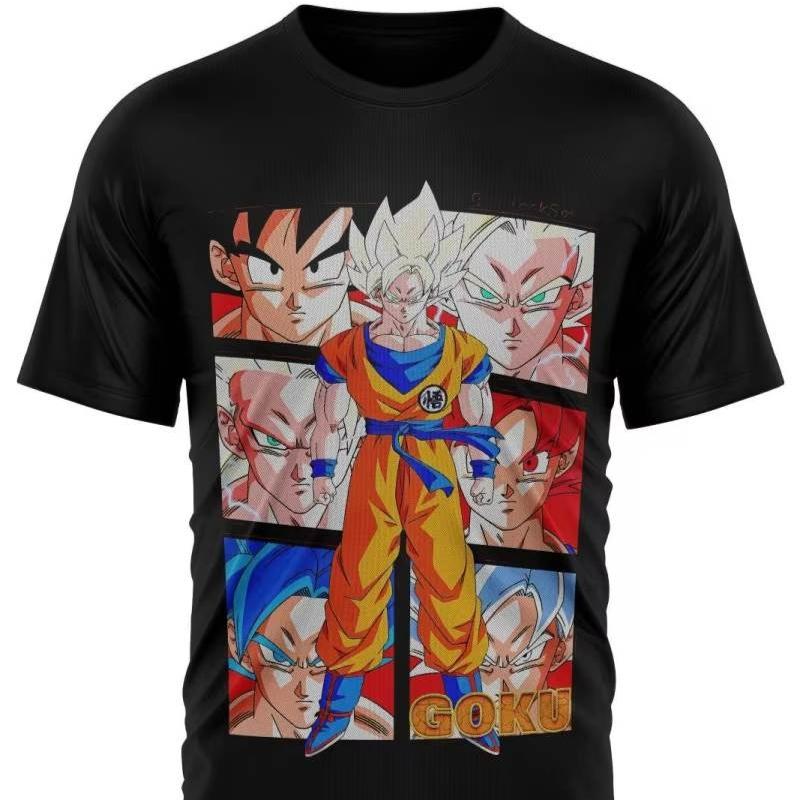 2026 Summer Dragon Ball Team T-Shirt High Quality Oversized Retro T-shirt Unisex Vintage Fashion Hip Hop Top Y2K Gothic Cotton Oversized T-shirt