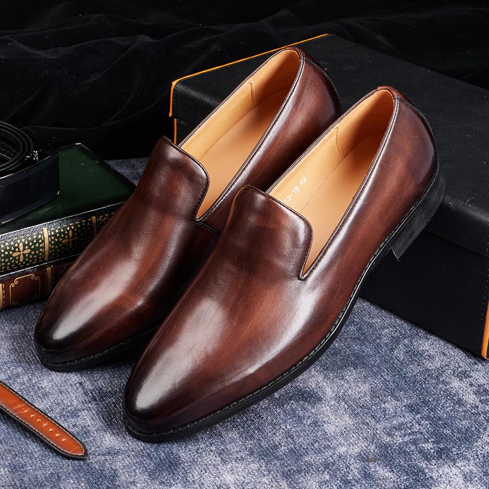 Классическая мужская обувь Le Fu Размеры 39-46 Повседневная Деловая Удобная Брендовая Британский Джентльмен Социальная Обувь