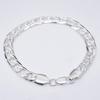 8 мм посеребренный браслет-цепочка с браслетом-цепочкой для женщин и мужчин, ювелирные изделия для вечеринок