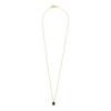 Charmy 16k Gold Plated Onyx-necklace