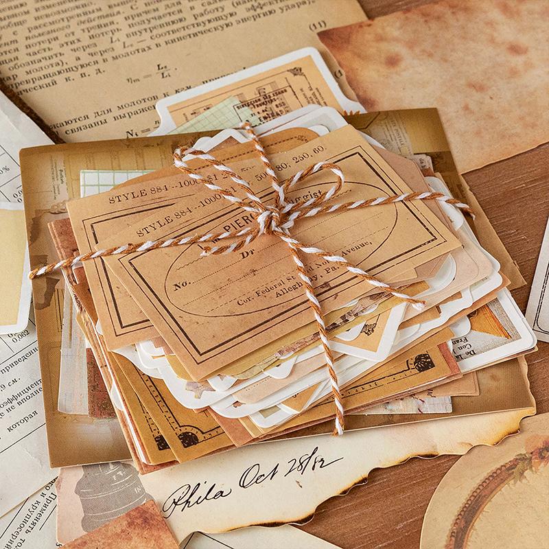 100 шт./упак. Винтажный набор для заметок DIY Скрапбукинг Школьные принадлежности Декор Junk Journal Отмечающая Канцелярские принадлежности Бумага для заметок