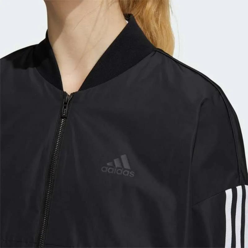 Adidas Fi W Bomber Повседневная спортивная дышащая тканая куртка женская куртка черная H09767