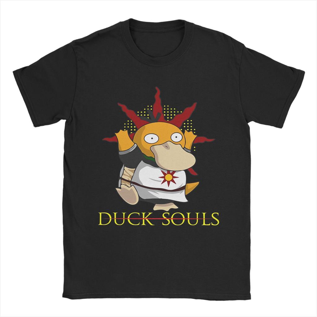Psyduck Unisexga TShirt Unisex Women Cotton Clothing Novelty Round Neck Short Sleeve Summer Y2k Top Tee Vintage Hippop