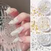 Size Micro Glass Caviar Beads AB Crystal Rhinestones Tiny Nail Pearls Nail Art Decorations Manicure