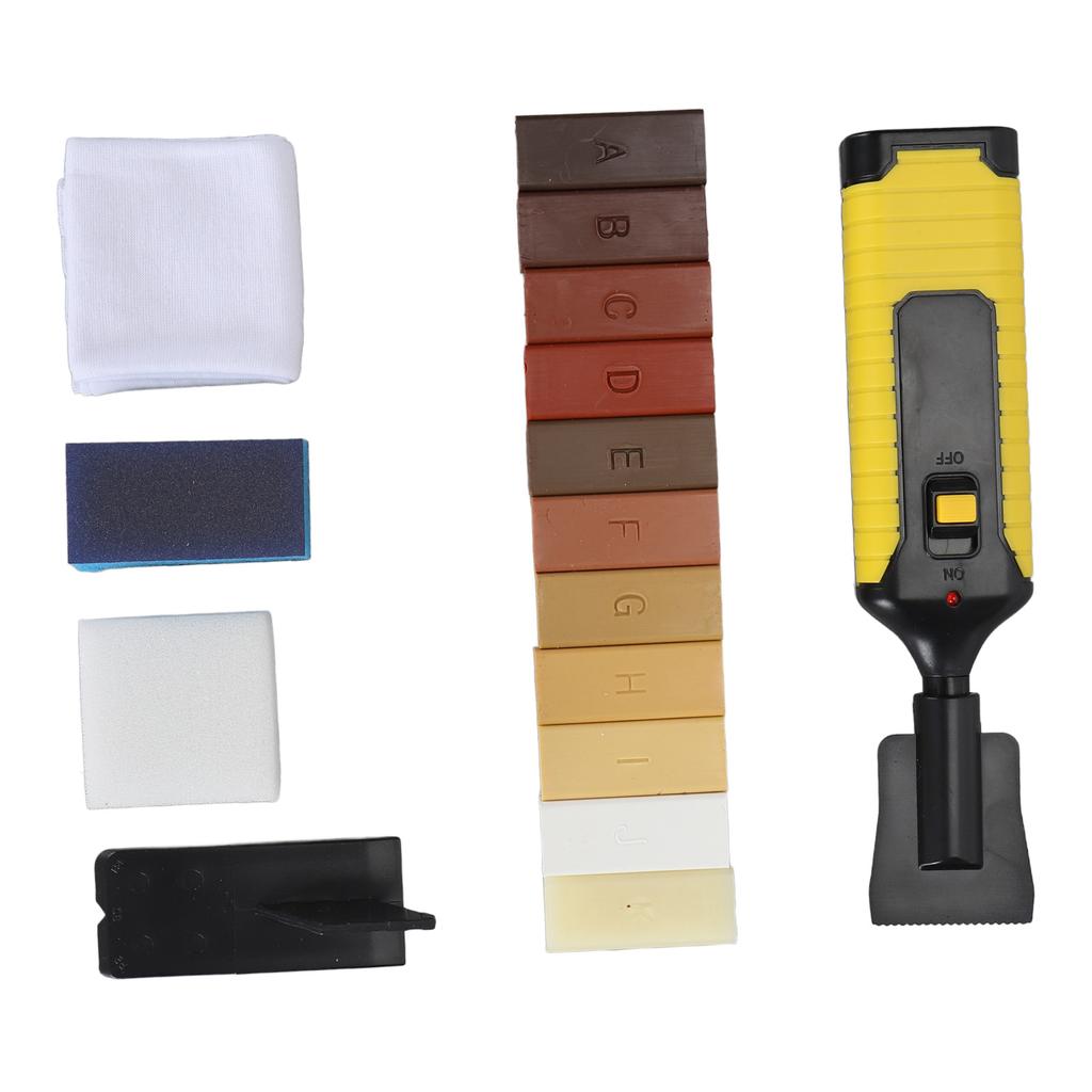 Floor Repair Wax Kit Repair Scratches Cracks Holes Wood Floor Repair Kit with 11 Colors Hard Wax Fil