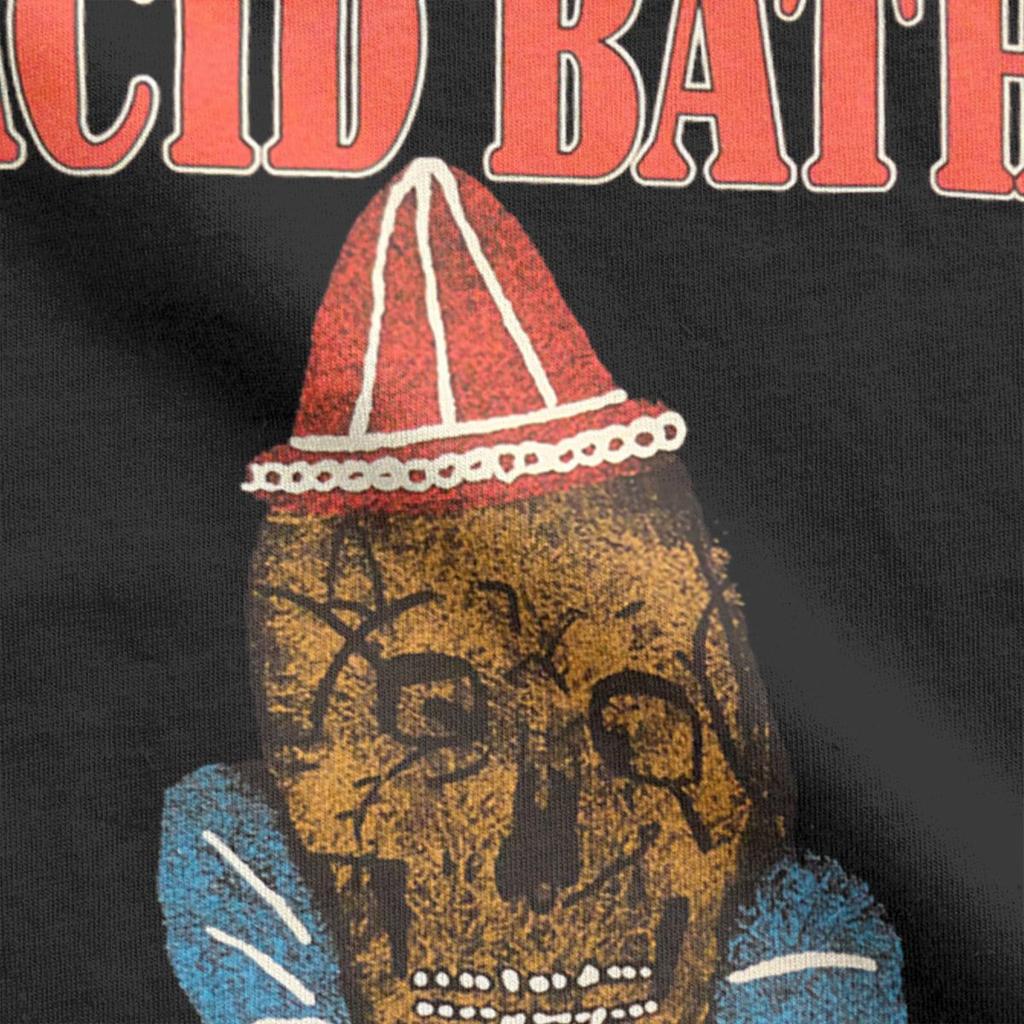 Мужские футболки Acid Bath Vintage 100% Хлопок Футболка с коротким рукавом Круглый вырез Одежда 5XL