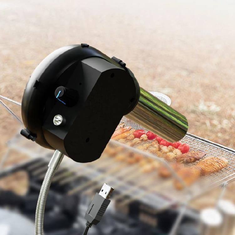 Портативный вентилятор для барбекю с питанием от USB для бездымного приготовления на открытом воздухе, инструмент для костров и пикников