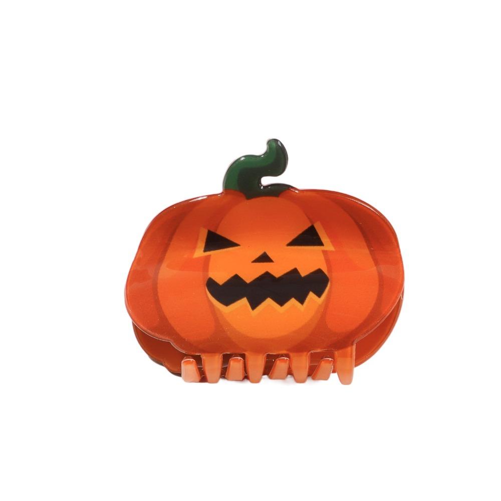 Spider Halloween Hair Claw PVC Skeleton Shark Clip Creative Pumpkin Themed Gripper  Party