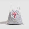 The Storage Bag Is Sweet and Cute, with A Bow and Drawstring Opening. It's A Fashionable and Versatile Backpack