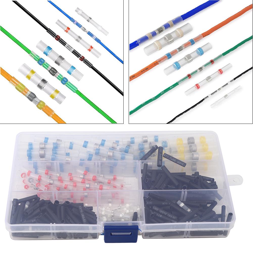 300 шт. Паяльная гильза, клемма для провода, сварное соединение, термоусадочная изоляция, водонепроницаемая