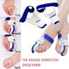 Ортопедический ортез для вальгусной деформации большого пальца стопы, 2 шт., ортопедический корректор для пальцев ног, ночной ортез, мягкая шина для облегчения молоткообразных пальцев, шина для большого пальца, ночной выпрямитель