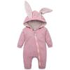Toddler Infant Baby Boy Girl Rabbit Ear Hooded Jumpsuit Romper Outfits Clothes