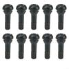 10Pcs Valve Stems Snap In Type Rubber SET Tubeless Replacement Black Cap