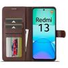 LC.IMEEKE Для Xiaomi Redmi 13 5G/13 4G Чехол Кошелек Текстура телячьей кожи Чехол для телефона