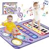 Piano Mat Toy Drum Keyboard Drum for Boys and Ages 3 and Popular Toy Musical Music Educational Birthday Christmas Gift for Girls and Boys Set, 2-in-1