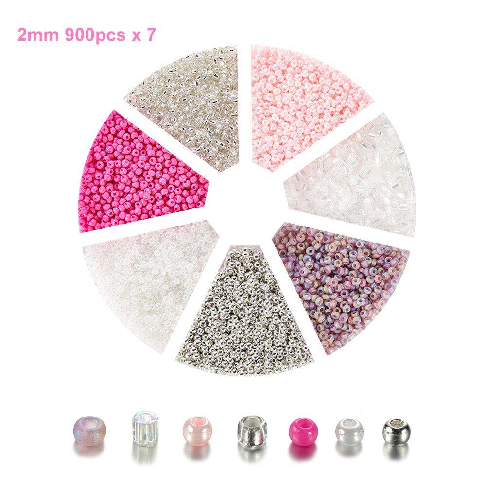 1Set with Box Glass Seed Beads Czech Charm Crystal Spacer Glass Bead For Jewelry Making Kits DIY Handmade Supplies Accessories Set