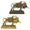 Bull Statue Sculpture Desktop Decoration 17x5x10.9cm Decorative Lightweight Handicraft for Cafe Bar