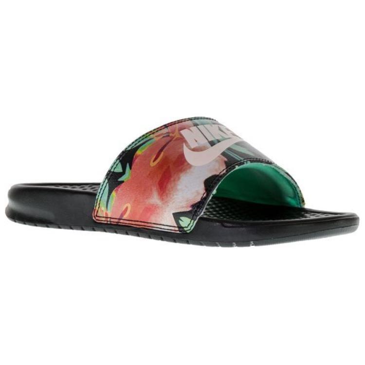 (WMNS) Женские шлепанцы Nike Benassi JDI Print 'Black Floral' 618919-019
