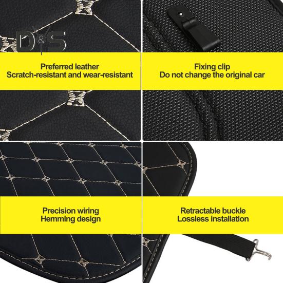 Коврик для автомобильного сиденья, защита спинки автомобильного сиденья с карманами-органайзерами, водонепроницаемая задняя крышка автомобильного сиденья, защита для салона автомобиля, аксессуары