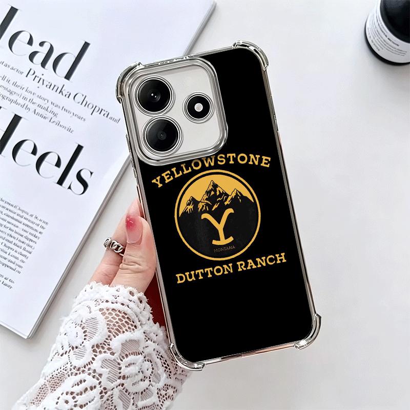 Y-Yellowstones TV Soft Phone Case For Xiaomi Redmi Note 14 15 Pro Plus 13 12 11S 11T 5G 10 9S 9 Plating Anti-Fall Fundas