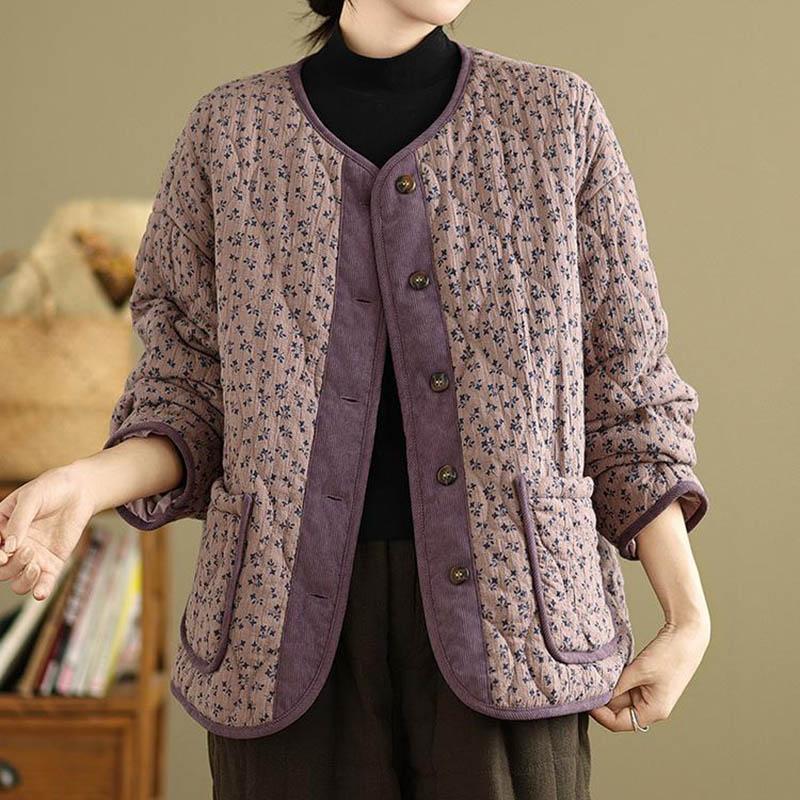 Coat for Women Cotton Winter Thickened Casual Oversize Warm Loose Double Layer Windbreaker Jacket