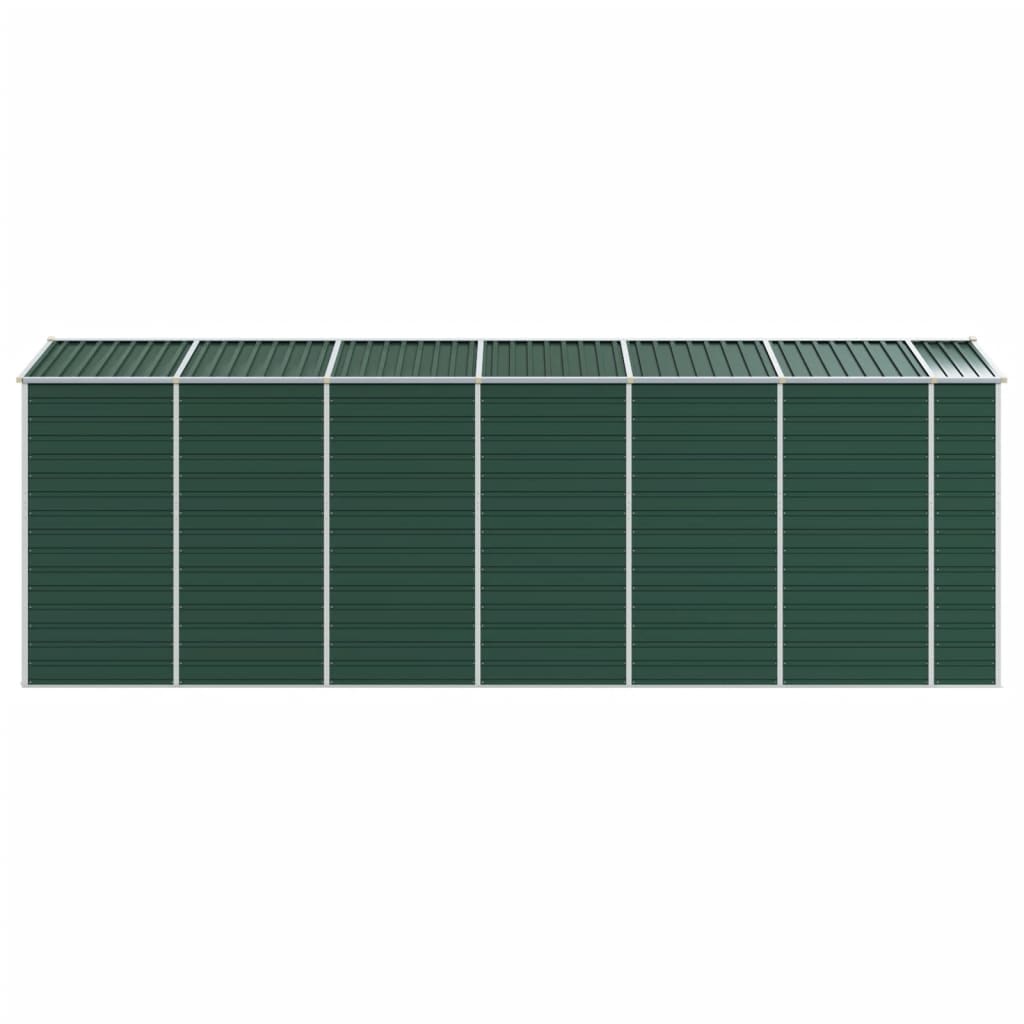 Garden Shed Green 191 x 555 x 198 cm Galvanized Steel