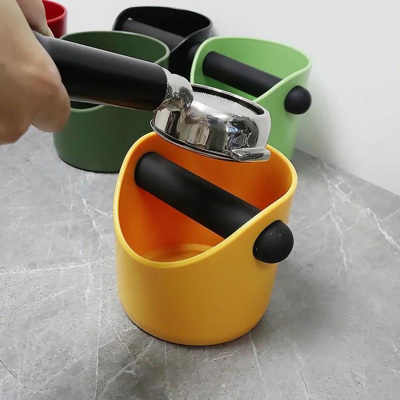 Coffee Knock Box Амортизирующий противоскользящий контейнер для кофейной гущи со съемной планкой Knock Bar для отходов кофейной гущи