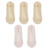 5 Pairs Women's Boat Socks Summer Breathable Comfortable Lace Invisible Socks Thin Silicone Non-Slip Boat Socks Low Socks