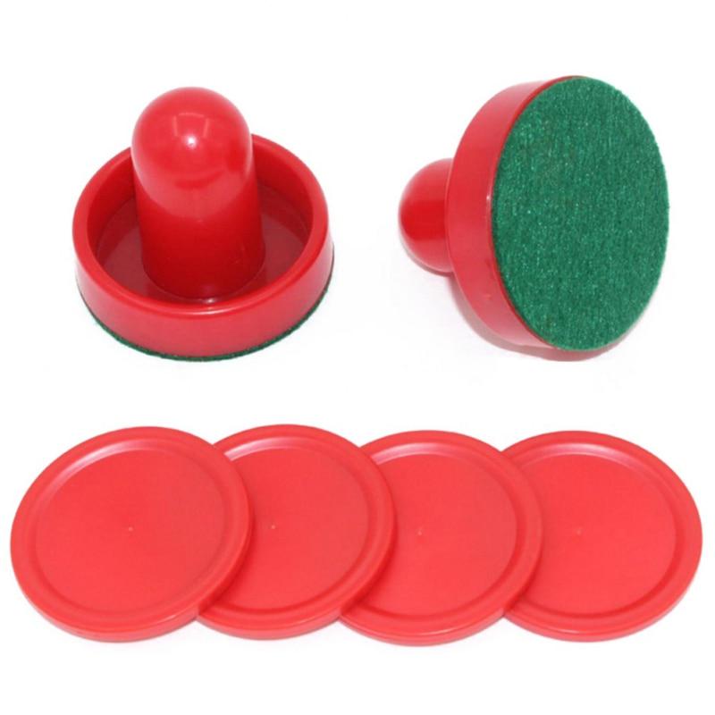 8pcs/set Home Standard Plastic Air Hockey Pushers And Pucks Replacement For Game Tables Goalies Accessories