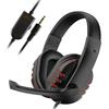 3.5mm Headphones Wired Gaming Headset Earphones For PS4 Play Station 4 Game PC Chat Headset With Microphone