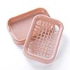 1PC Soap Holder Double-layer Bathroom Accessories Plastic Shower Soap Dish Non-slip Draining Tool Drainage Soap Box