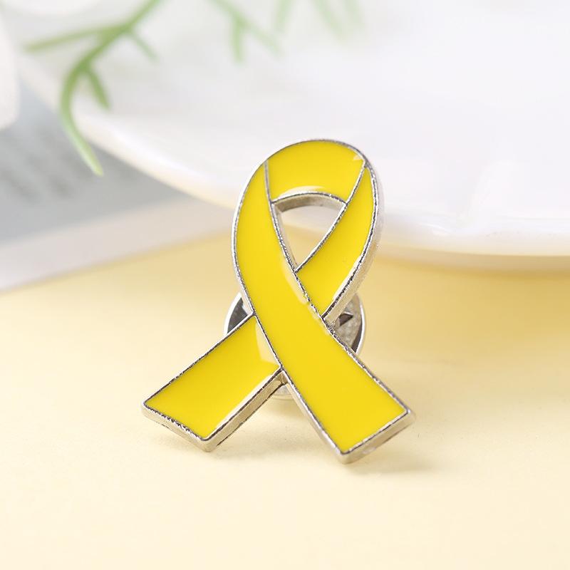 Bow Ribbon Breast Cancer Enamel Brooch Pin Awareness Badge Pins For Public Benefit Activities Ribbon Pin Love Promotion Brooch