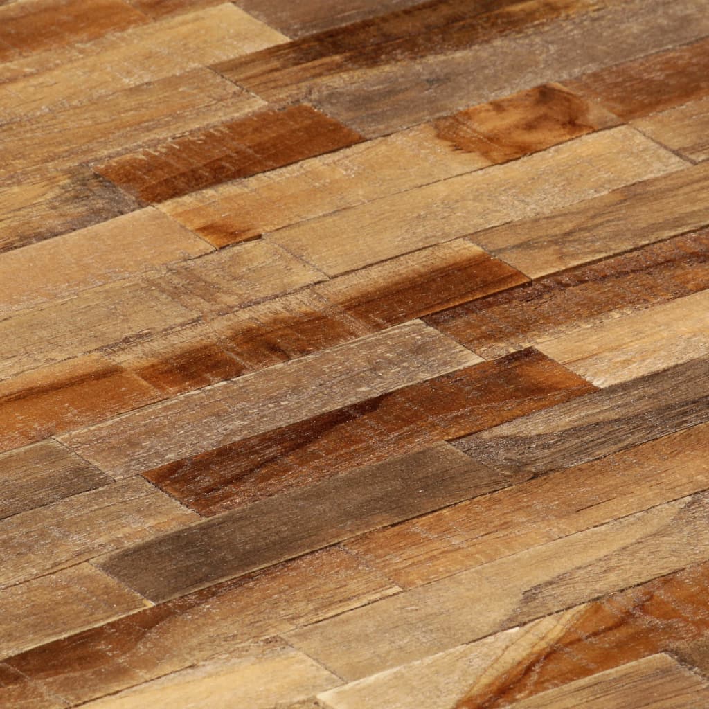 Кофейный столик из переработанного тикового дерева, овальный, 120x60x30 см