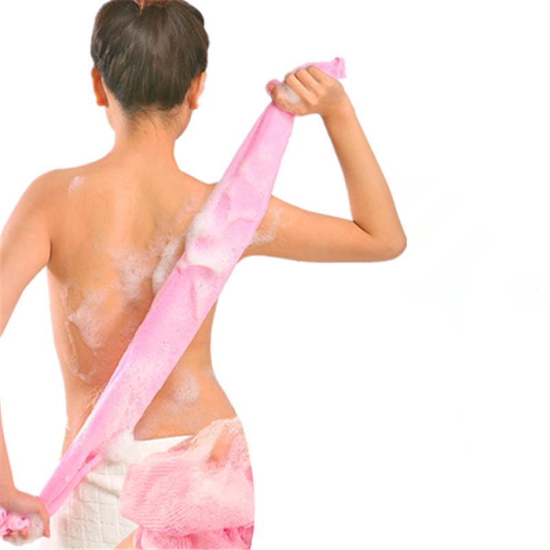 Generic Brand Mixed‑Color Long Exfoliating Bath Strap, Double‑Sided Back Scrub Towel for Shower Body Cleaning