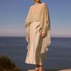 New Women's Fashion Tulle Cape Coat Asymmetric Chiffon Fabrics Simple Spring And Summer