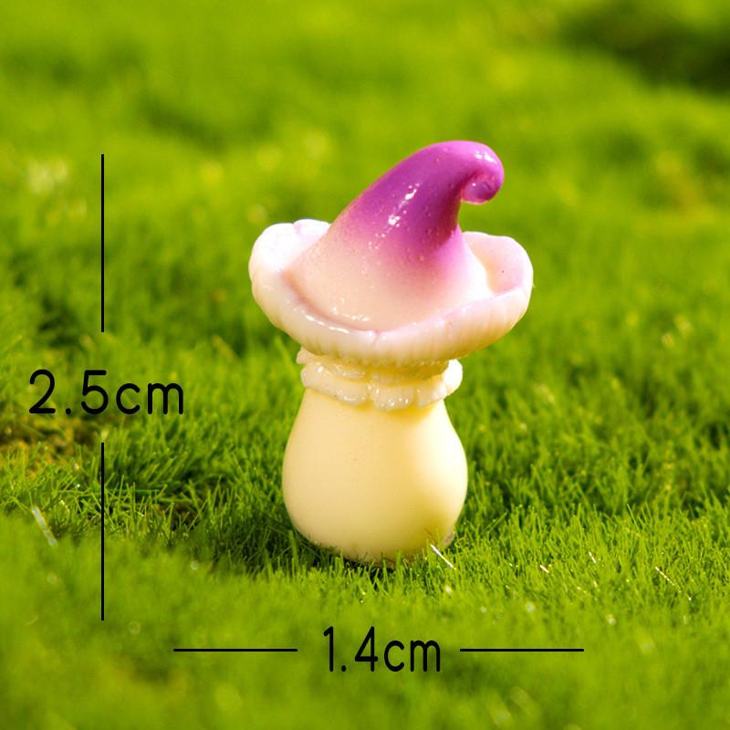 Artistic Resin Mushroom Figures For Fairy Garden Craft Home Decor Gift For Hobbyists