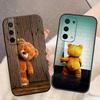 Забавный Милый Медведь Чехол для Телефона Для OPPO F31 A5X A6X A5 A6 A17 A16 A38 A53 A54 A55 A57 A58 A60 A74 A78 A92 A93 A94 A72 A98 Обложка